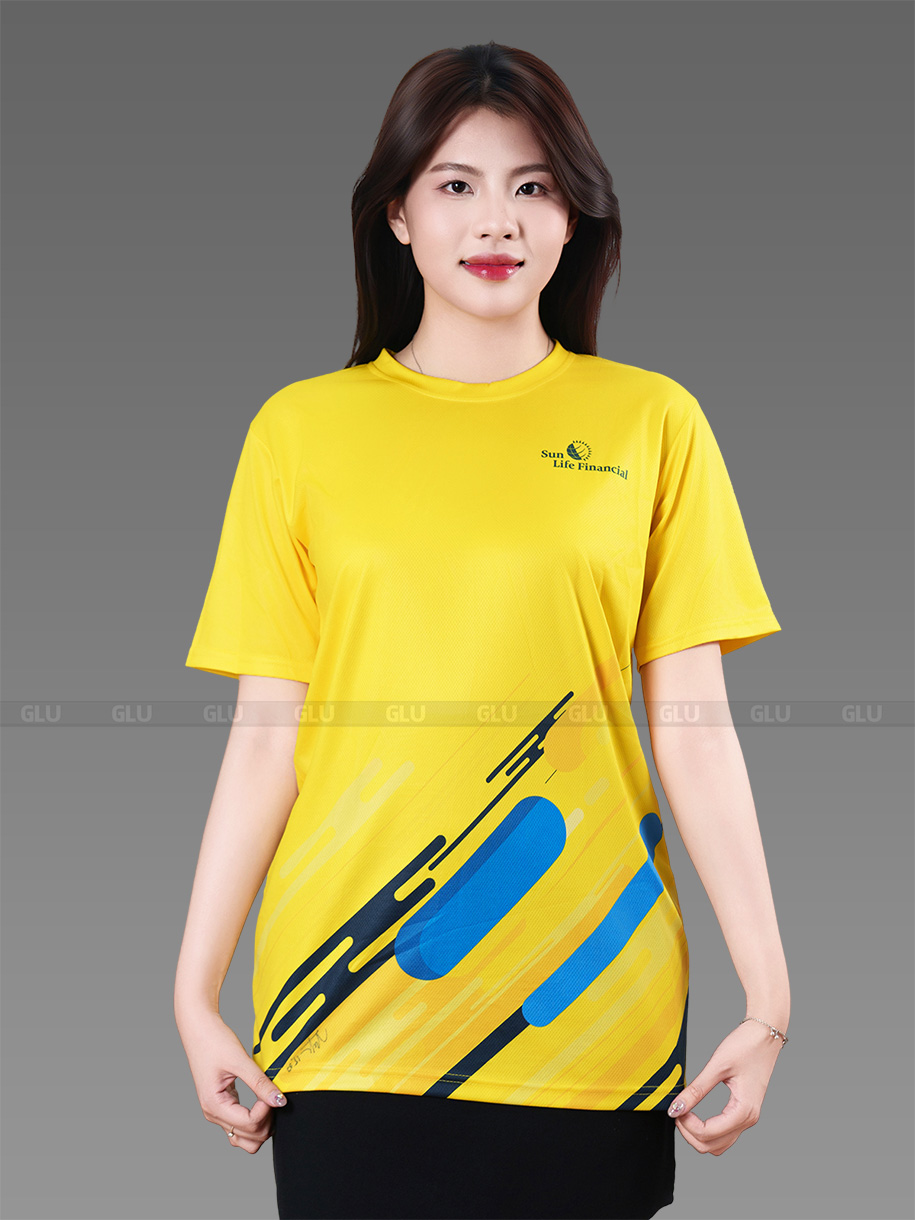 may in áo thun đồng phục doanh nghiệp sunlife financial 2